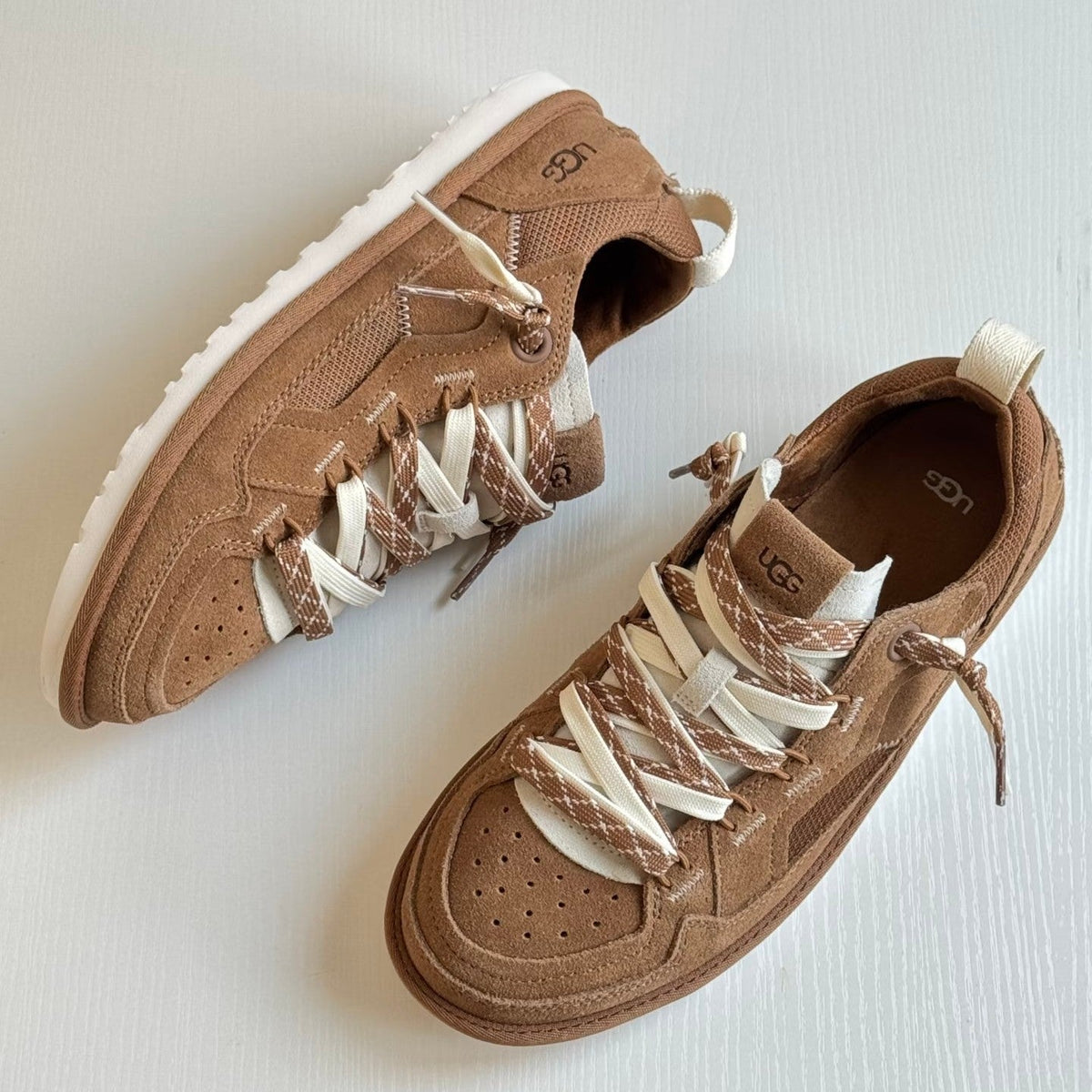 UGG Minimel Casual Sneakers Brown Suede Mesh 664858