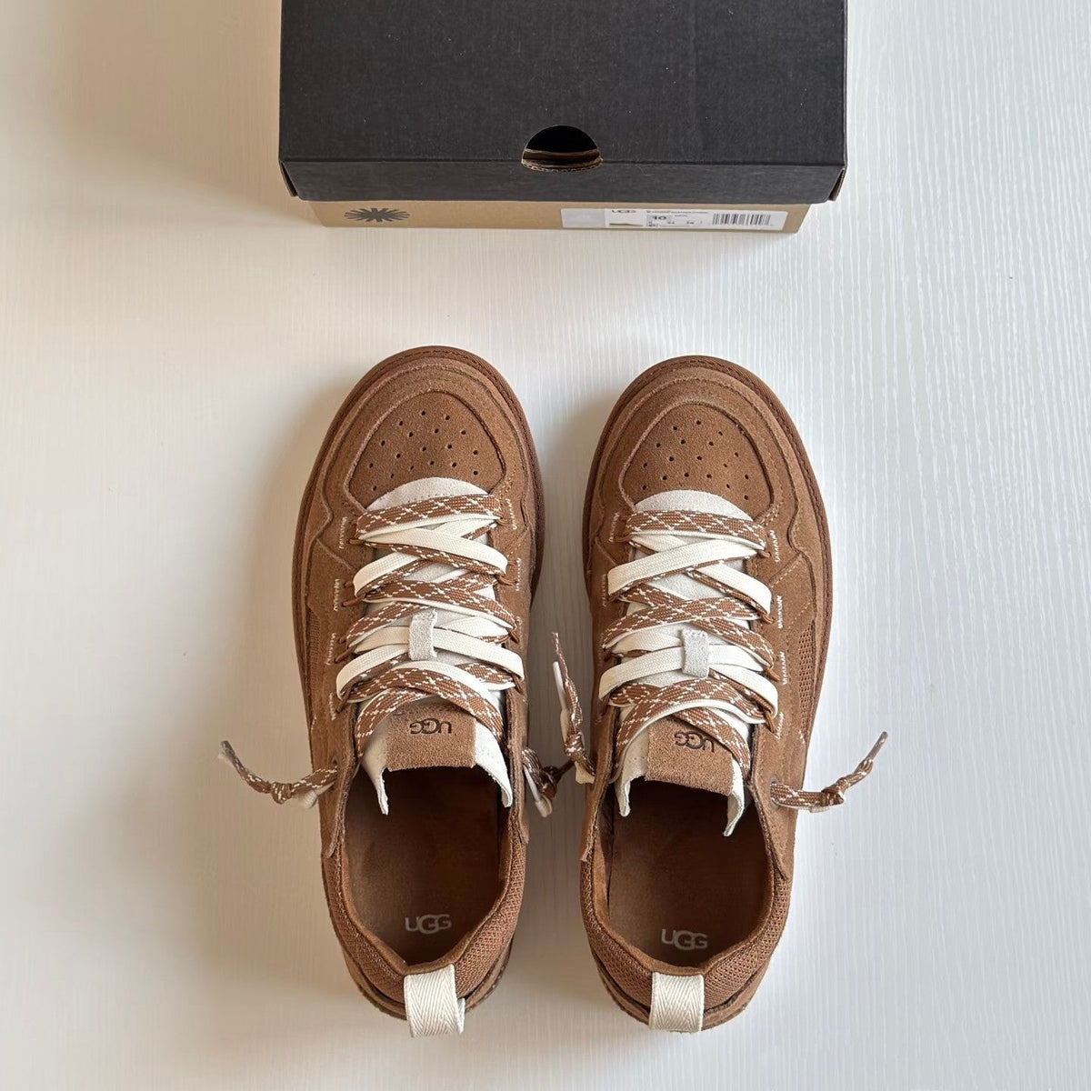 UGG Minimel Casual Sneakers Brown Suede Mesh 664858