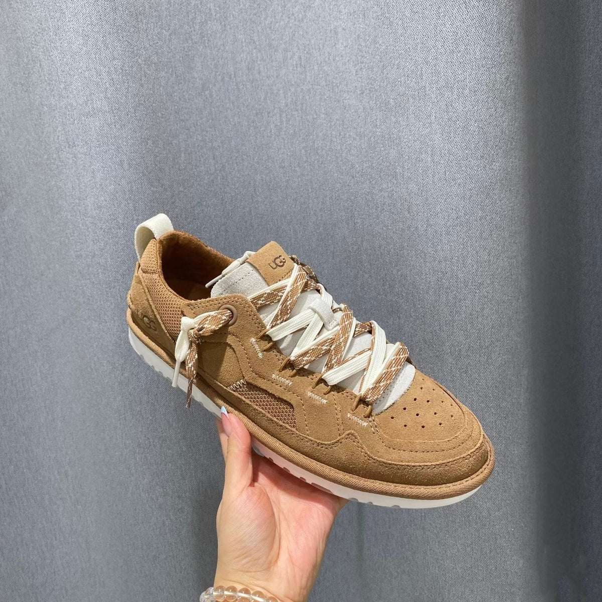 UGG Minimel Casual Sneakers Brown Suede Mesh 664858