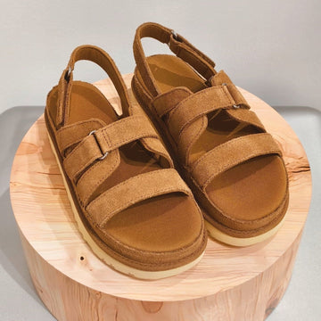 UGG Goldenstar Gleam Sandal Brown Suede 664856
