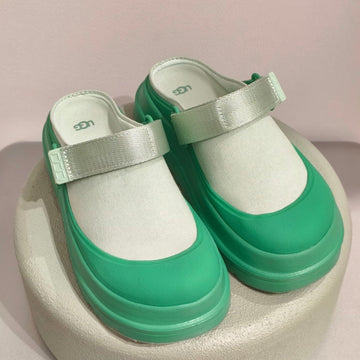 UGG Goldenglow Clog Green Ivory Canvas 664855