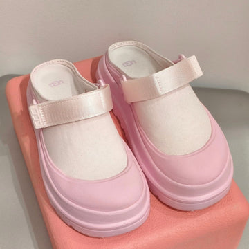 UGG Goldenglow Clog Pink Ivory Canvas 664854