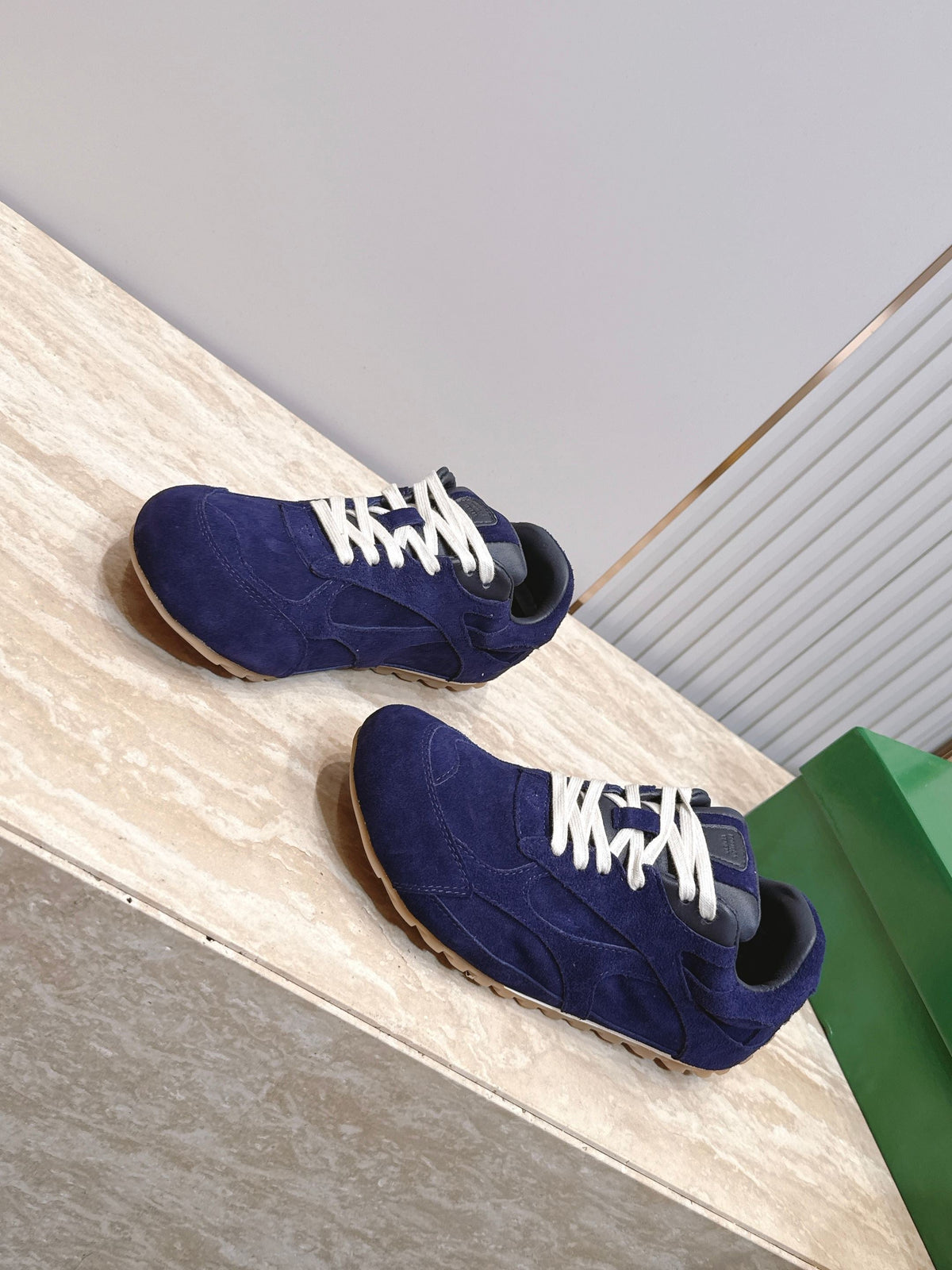 BV Orbit Flash Retro Sneaker Dark Blue Suede 934424