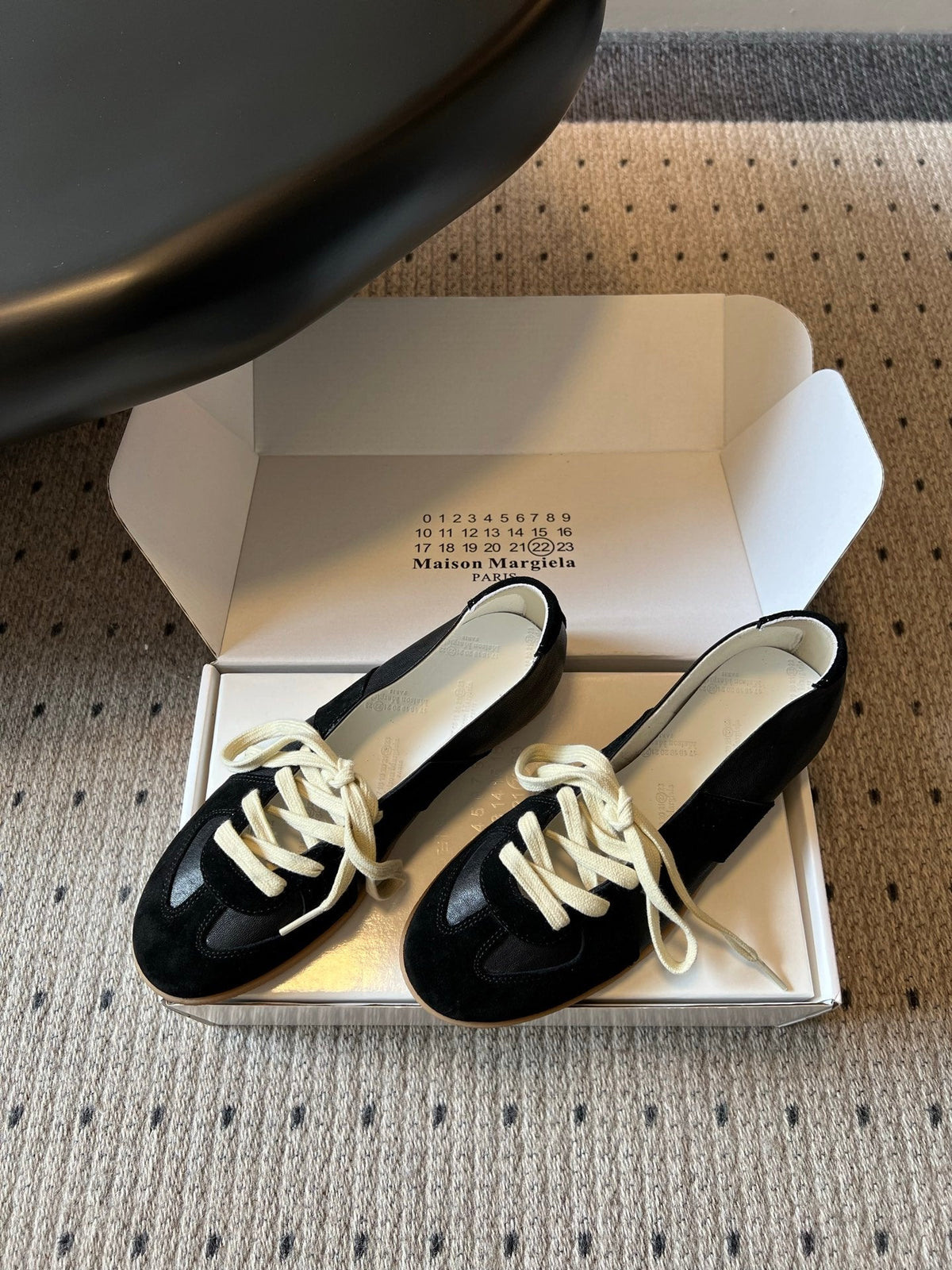 Maison Margiela Replica Sneakers Black Suede 803723
