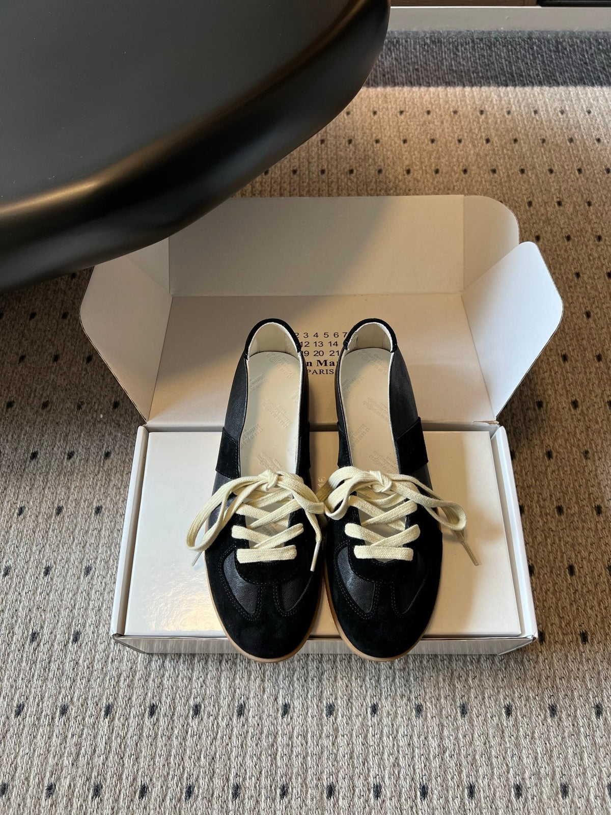 Maison Margiela Replica Sneakers Black Suede 803723