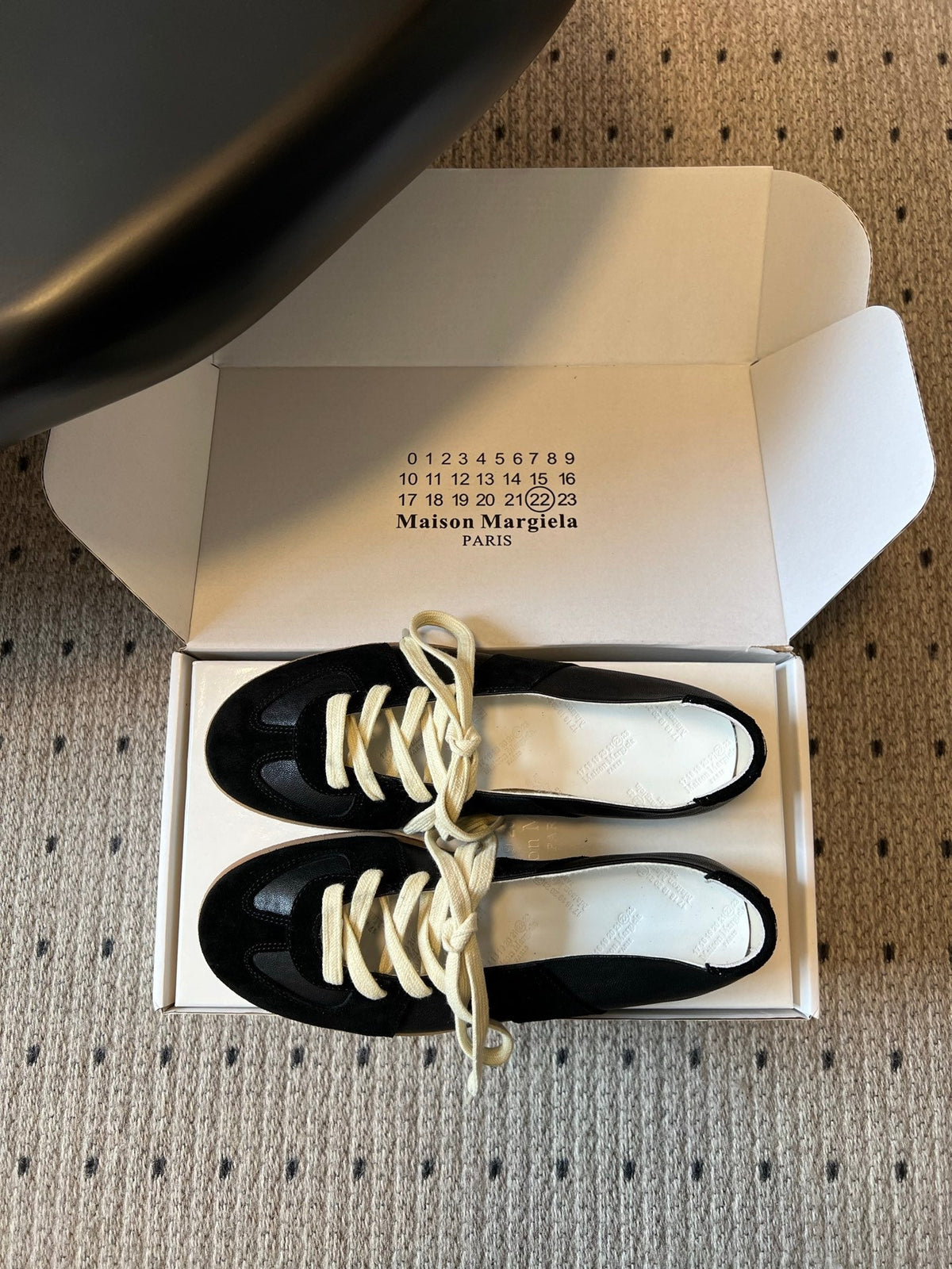 Maison Margiela Replica Sneakers Black Suede 803723