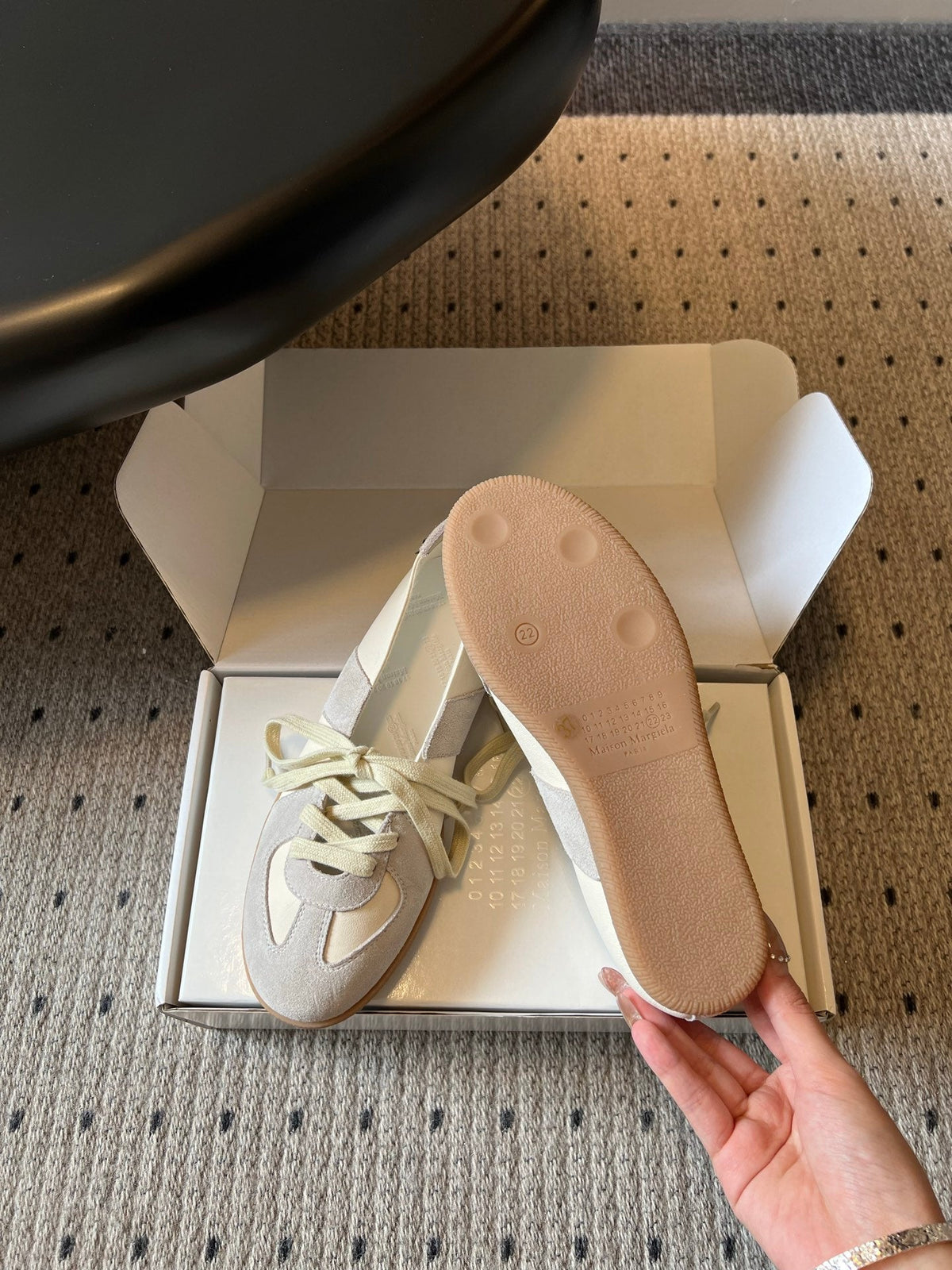Maison Margiela Replica Sneakers Grey Suede 803725