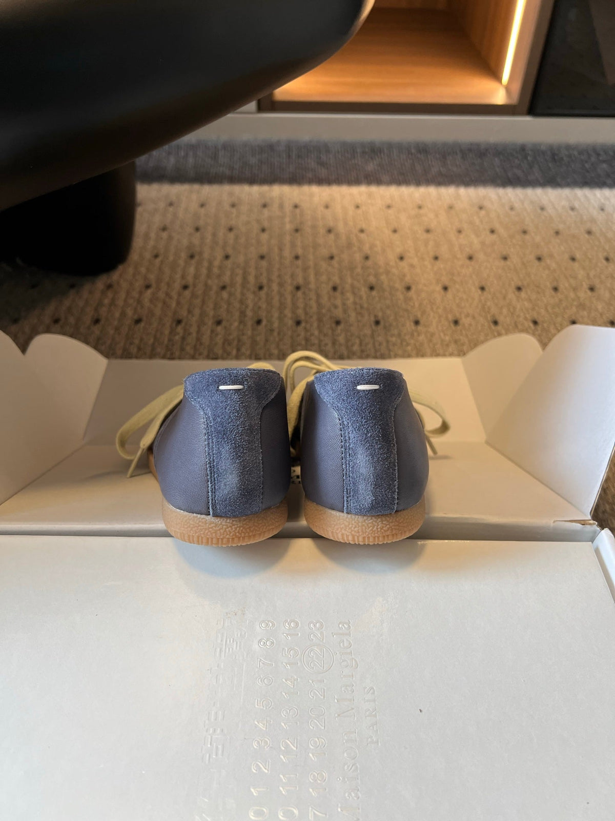 Maison Margiela Replica Sneakers Blue Suede 803726