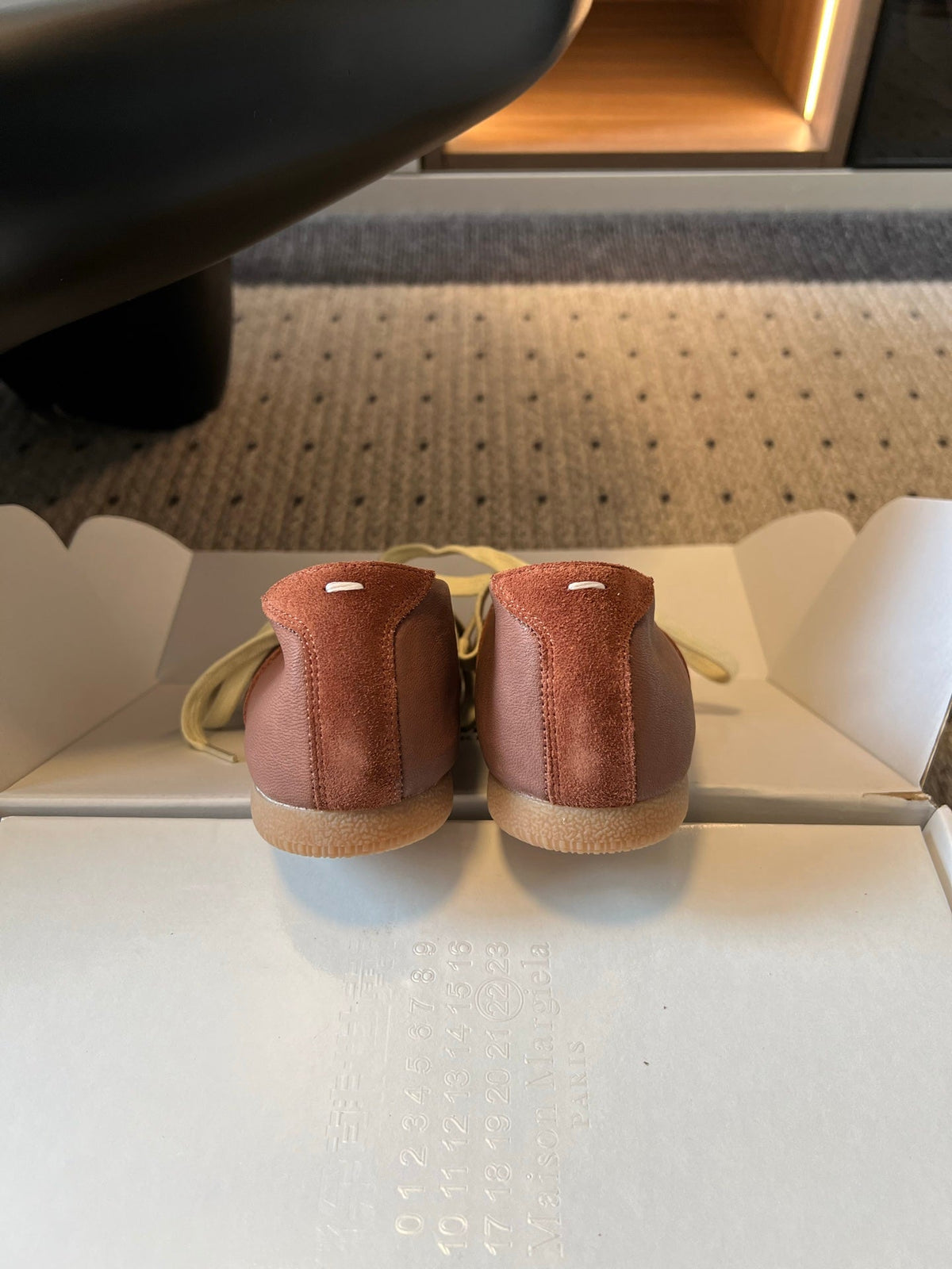 Maison Margiela Replica Sneakers Brown Suede 803727