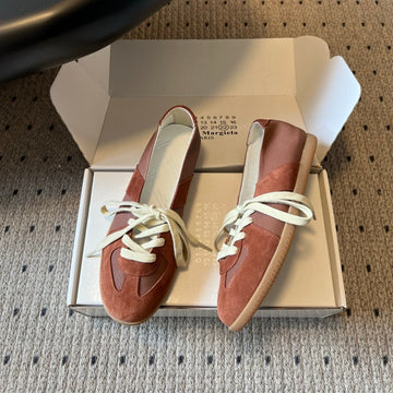 Maison Margiela Replica Sneakers Brown Suede 803727