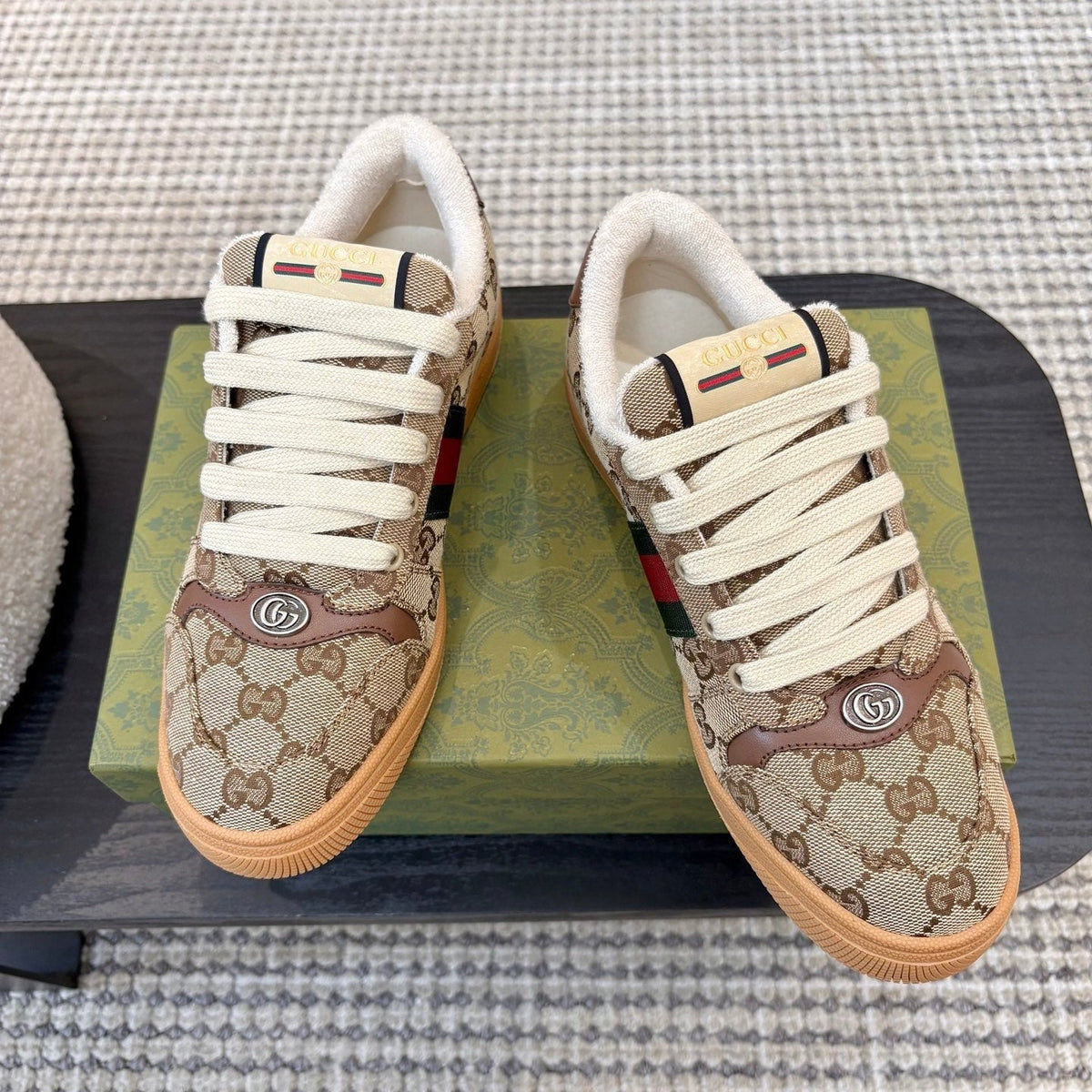 Gucci 26s Sneakers In Brown Gg Canvas