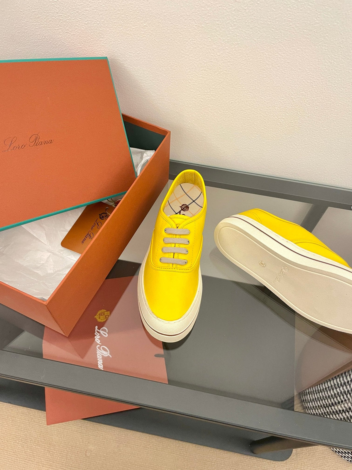 LP Nantucket Walk Sneaker Yellow Leather 723194