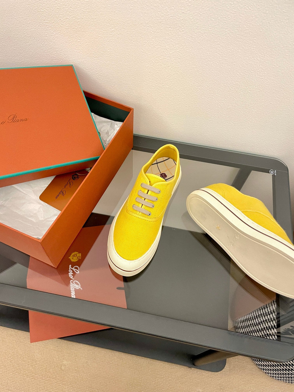 LP Nantucket Walk Sneaker Yellow Cotton 723197