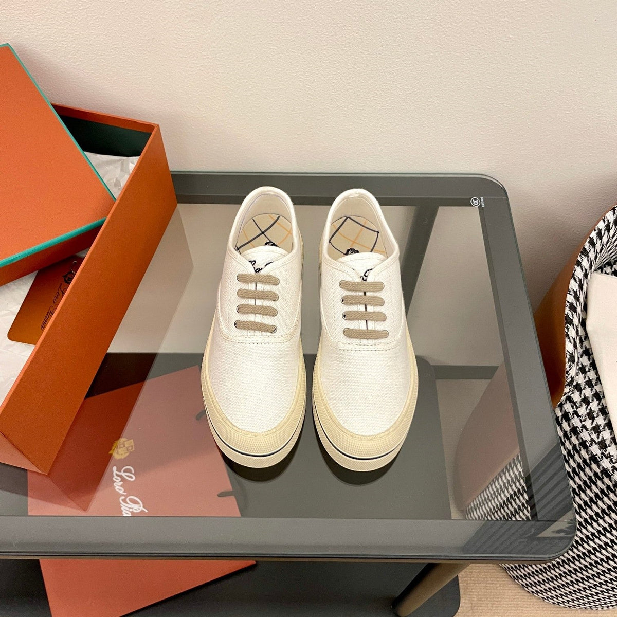 LP Nantucket Walk Sneaker Ivory Cotton 723200
