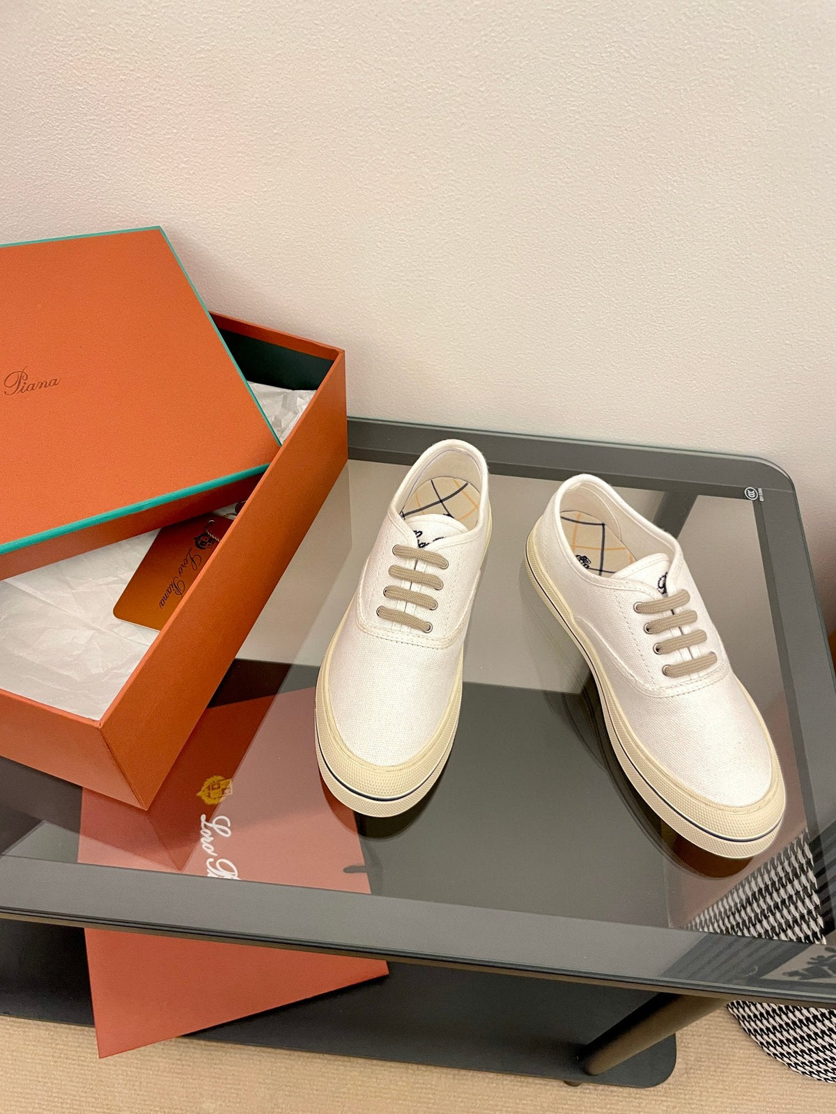 LP Nantucket Walk Sneaker Ivory Cotton 723200
