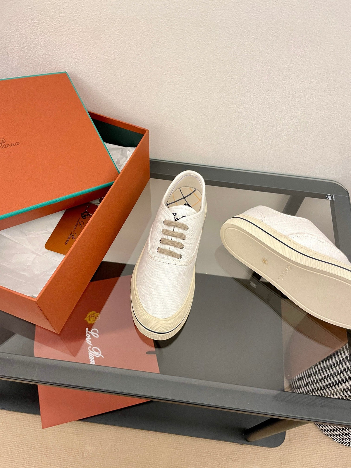 LP Nantucket Walk Sneaker Ivory Cotton 723200