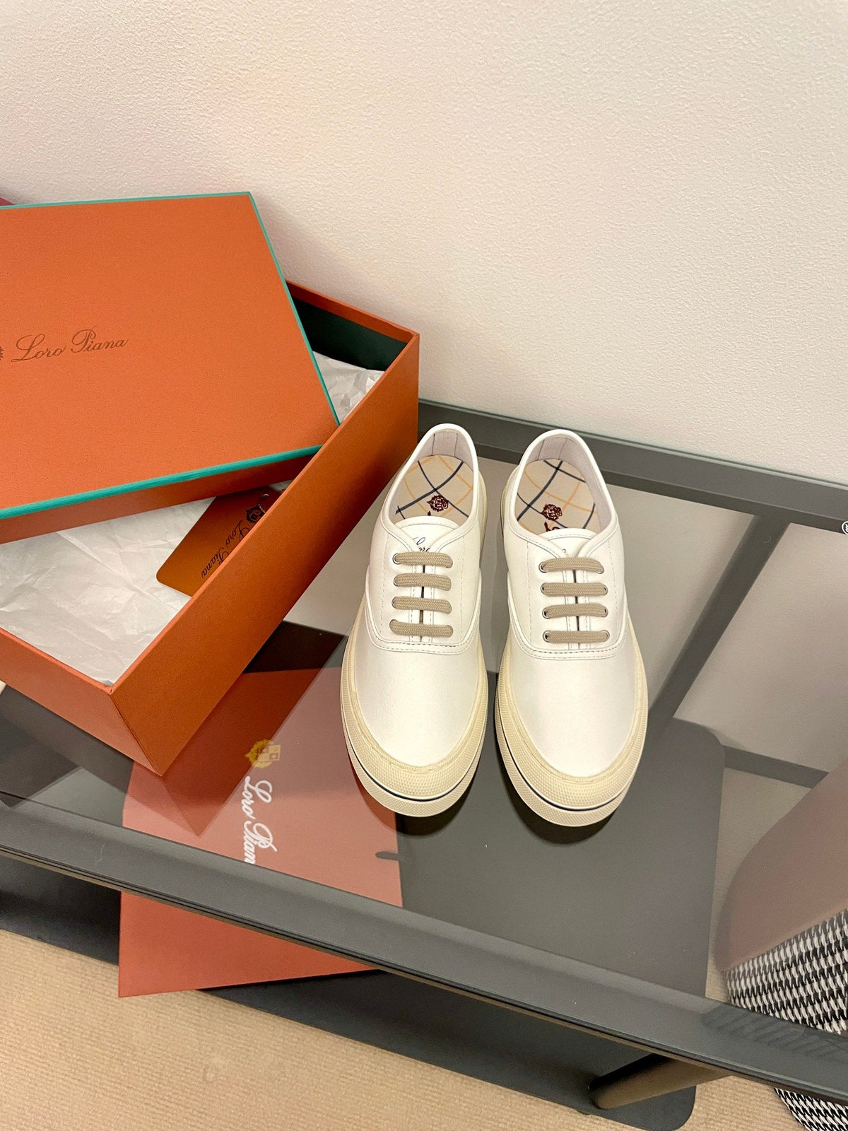 LP Nantucket Walk Sneaker Ivory Leather 723195