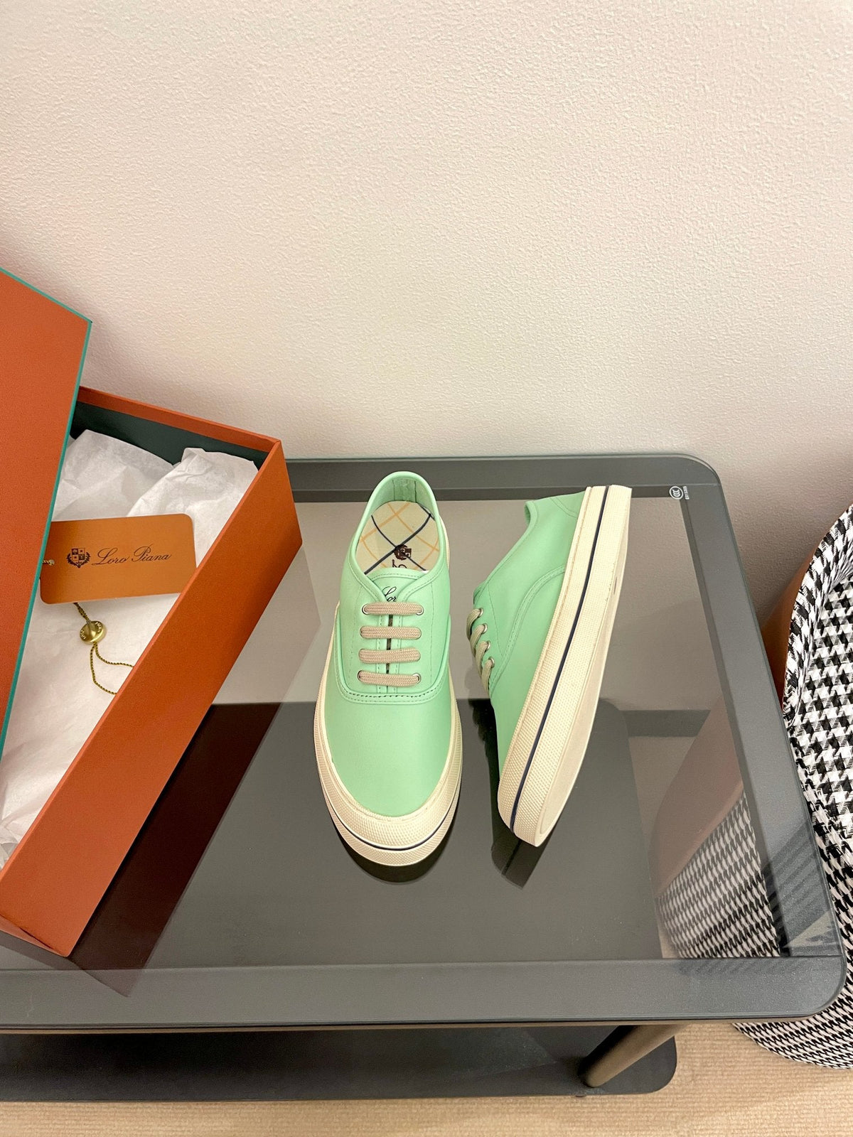 LP Nantucket Walk Sneaker Mint Green Leather 723196
