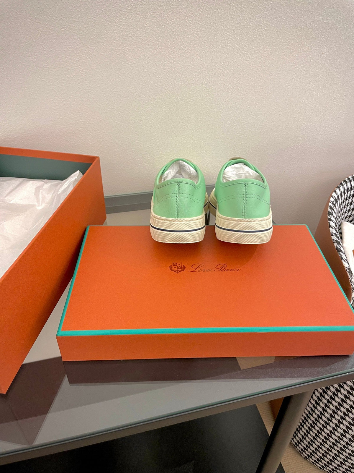 LP Nantucket Walk Sneaker Mint Green Leather 723196