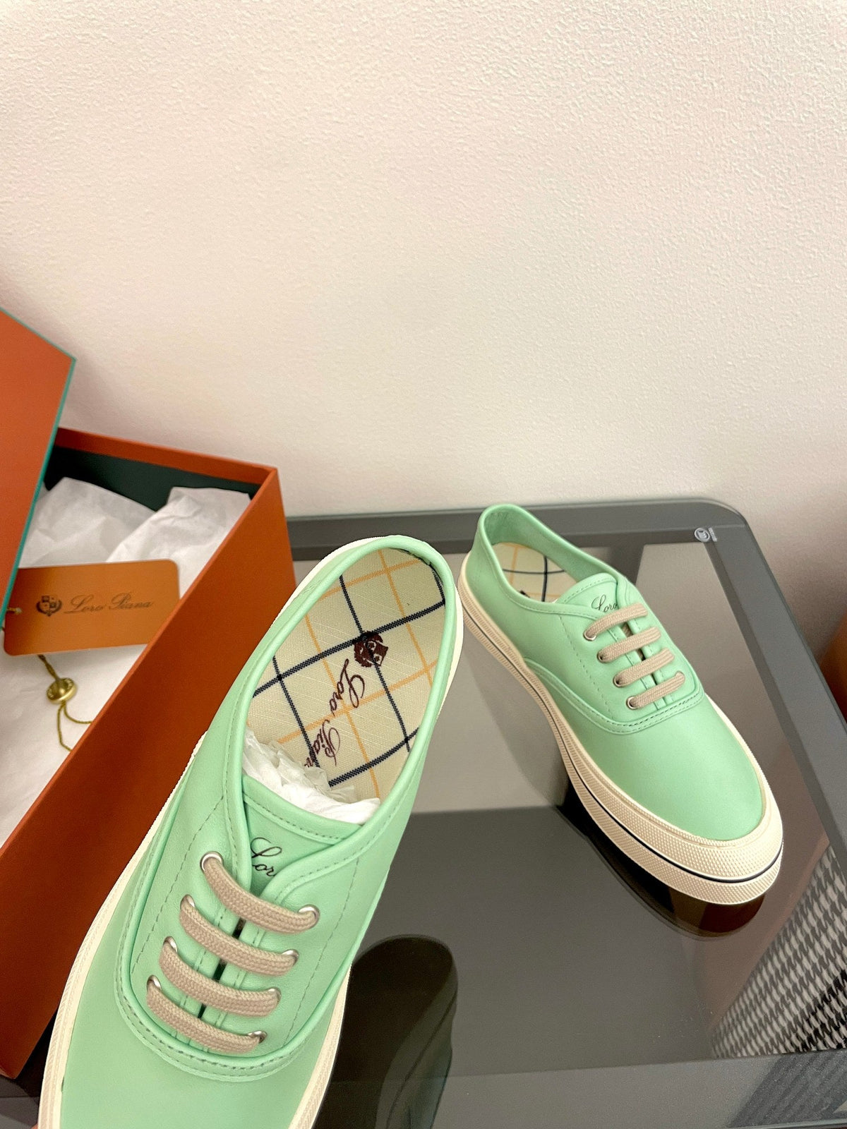 LP Nantucket Walk Sneaker Mint Green Leather 723196