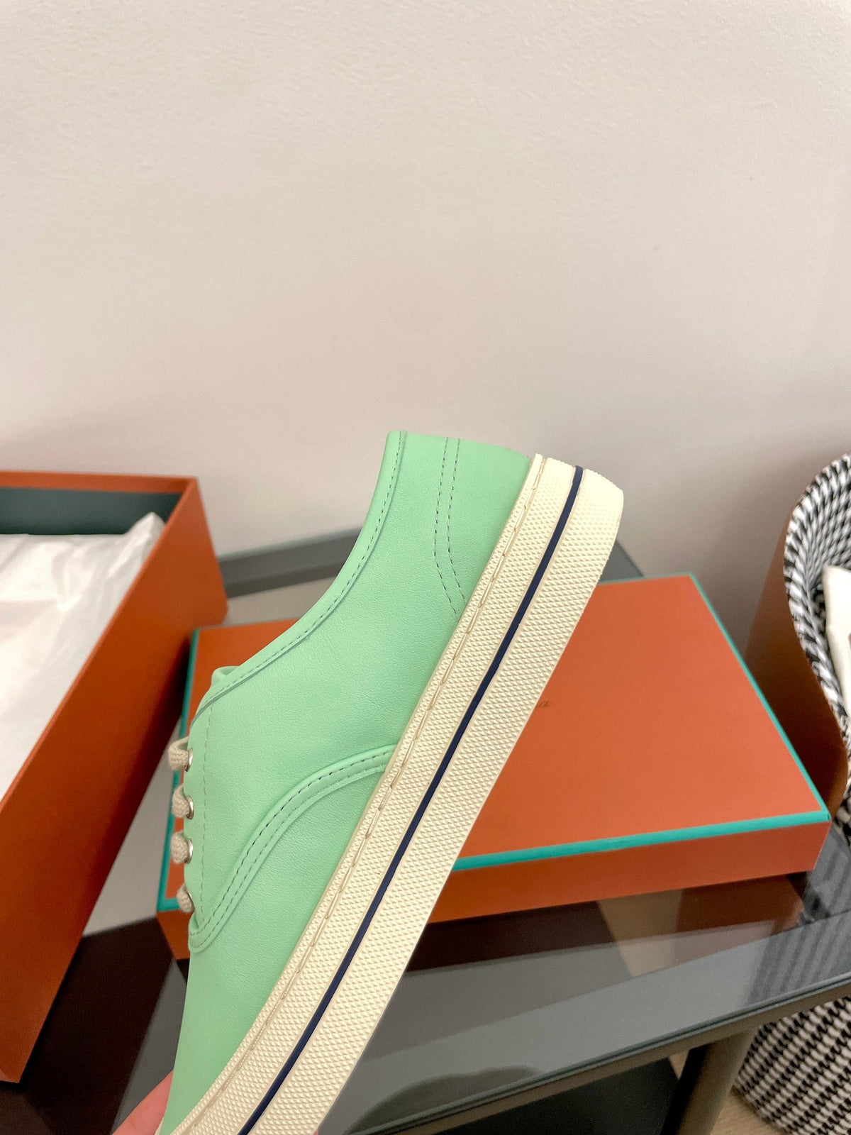 LP Nantucket Walk Sneaker Mint Green Leather 723196