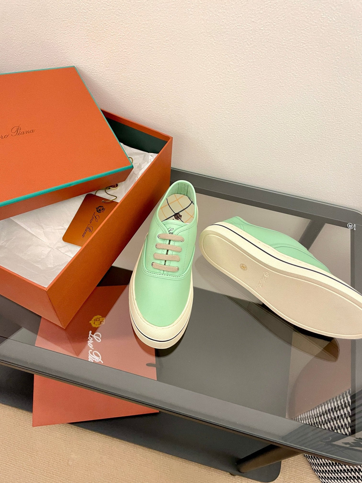 LP Nantucket Walk Sneaker Mint Green Leather 723196
