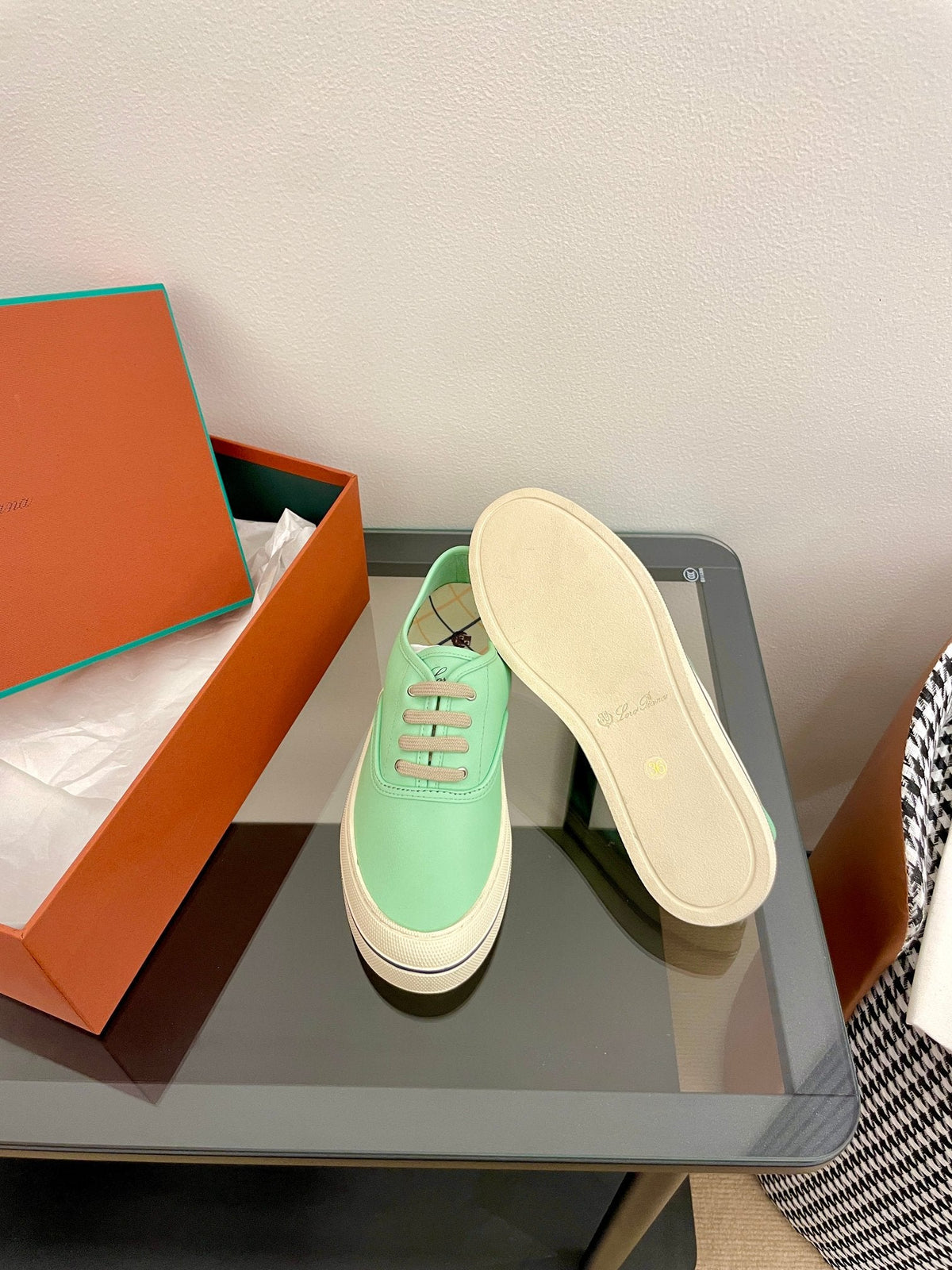 LP Nantucket Walk Sneaker Mint Green Leather 723196