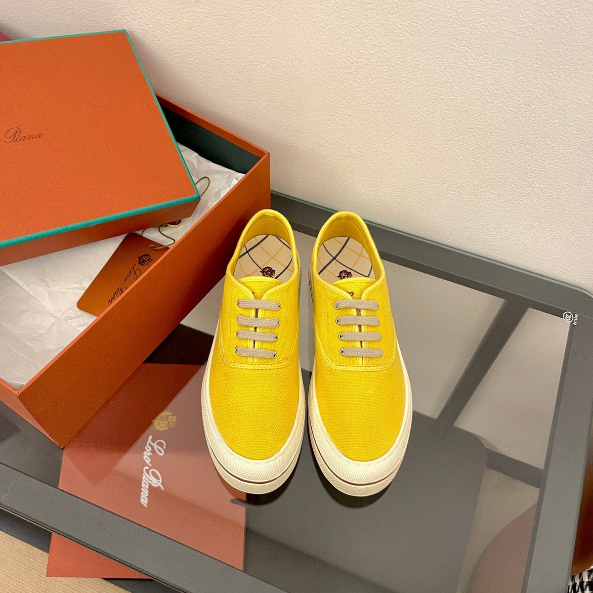 LP Nantucket Walk Sneaker Yellow Cotton 723197