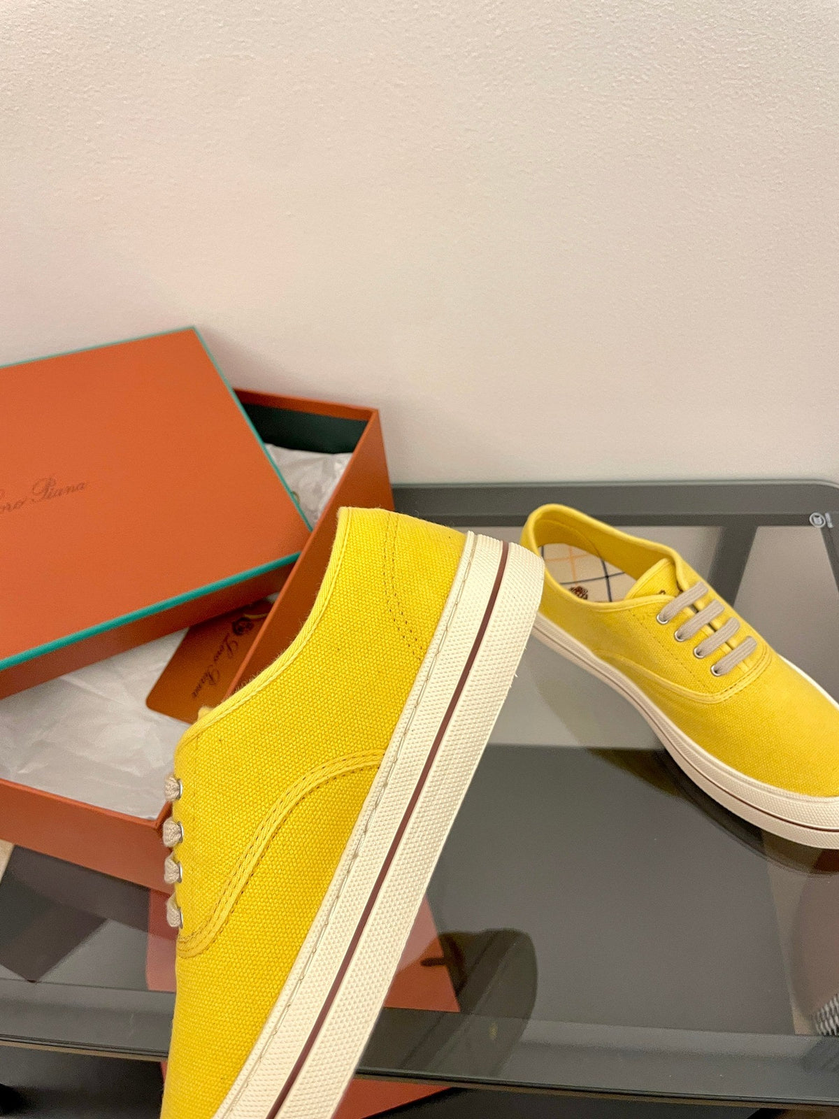 LP Nantucket Walk Sneaker Yellow Cotton 723197
