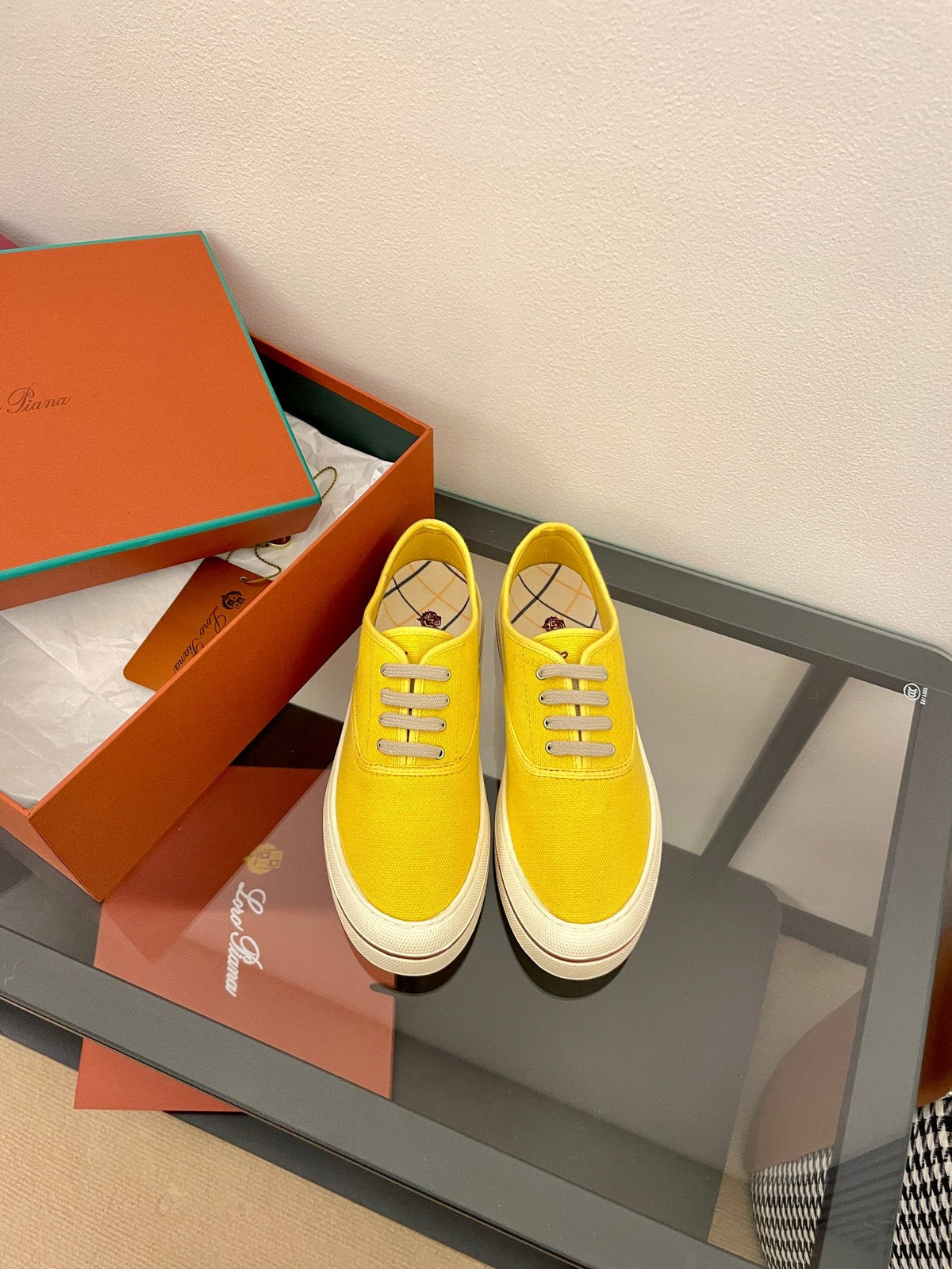 LP Nantucket Walk Sneaker Yellow Cotton 723197
