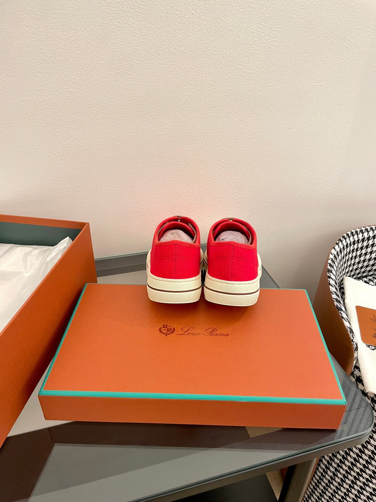 LP Nantucket Walk Sneaker Red Cotton 723198