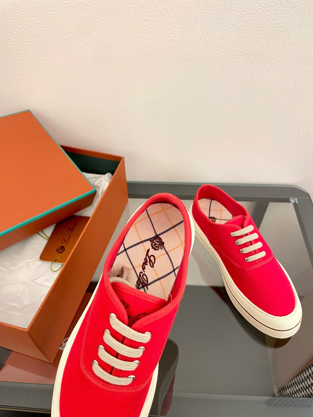 LP Nantucket Walk Sneaker Red Cotton 723198