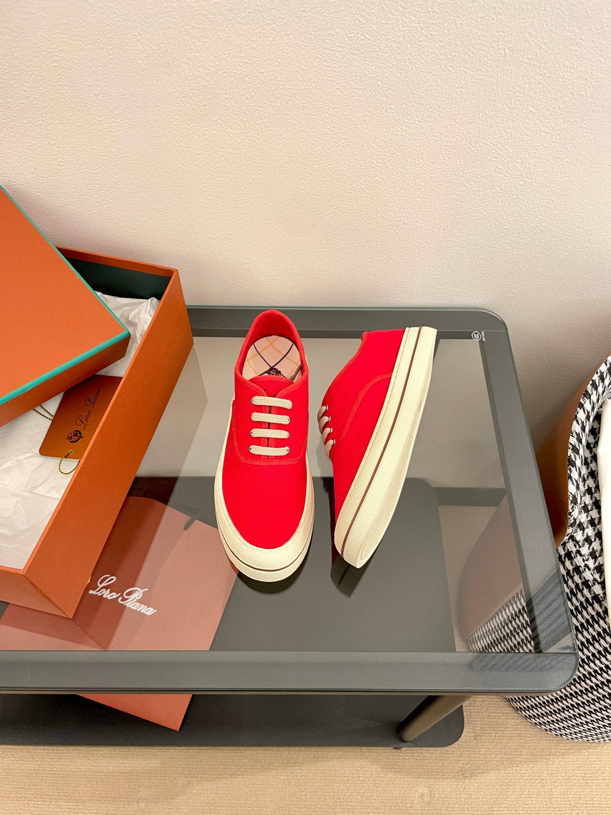 LP Nantucket Walk Sneaker Red Cotton 723198