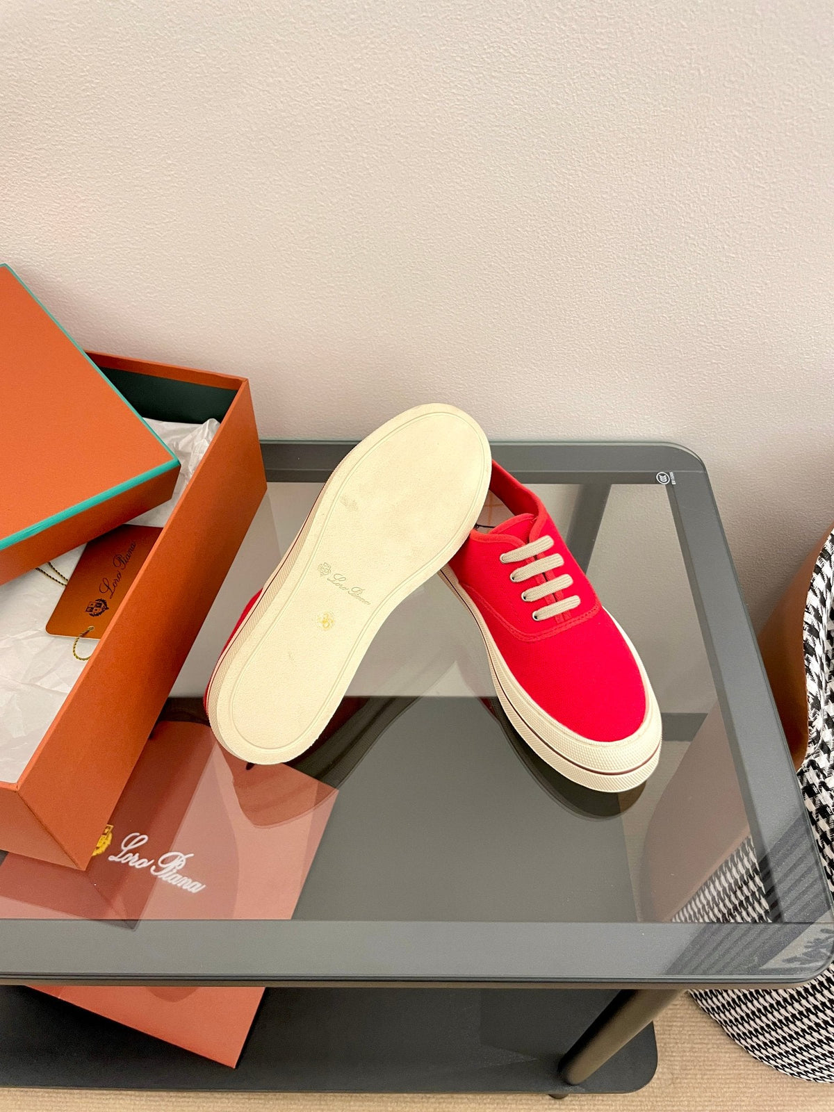 LP Nantucket Walk Sneaker Red Cotton 723198