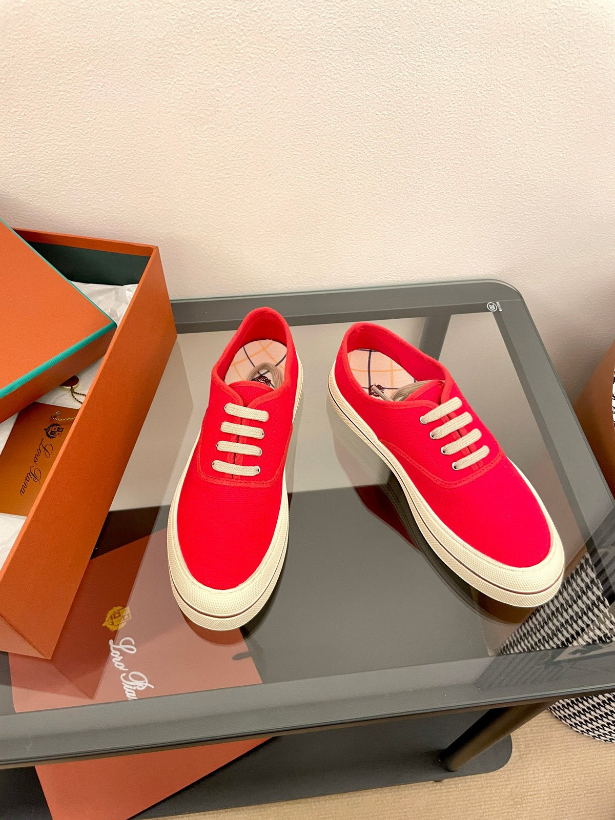 LP Nantucket Walk Sneaker Red Cotton 723198