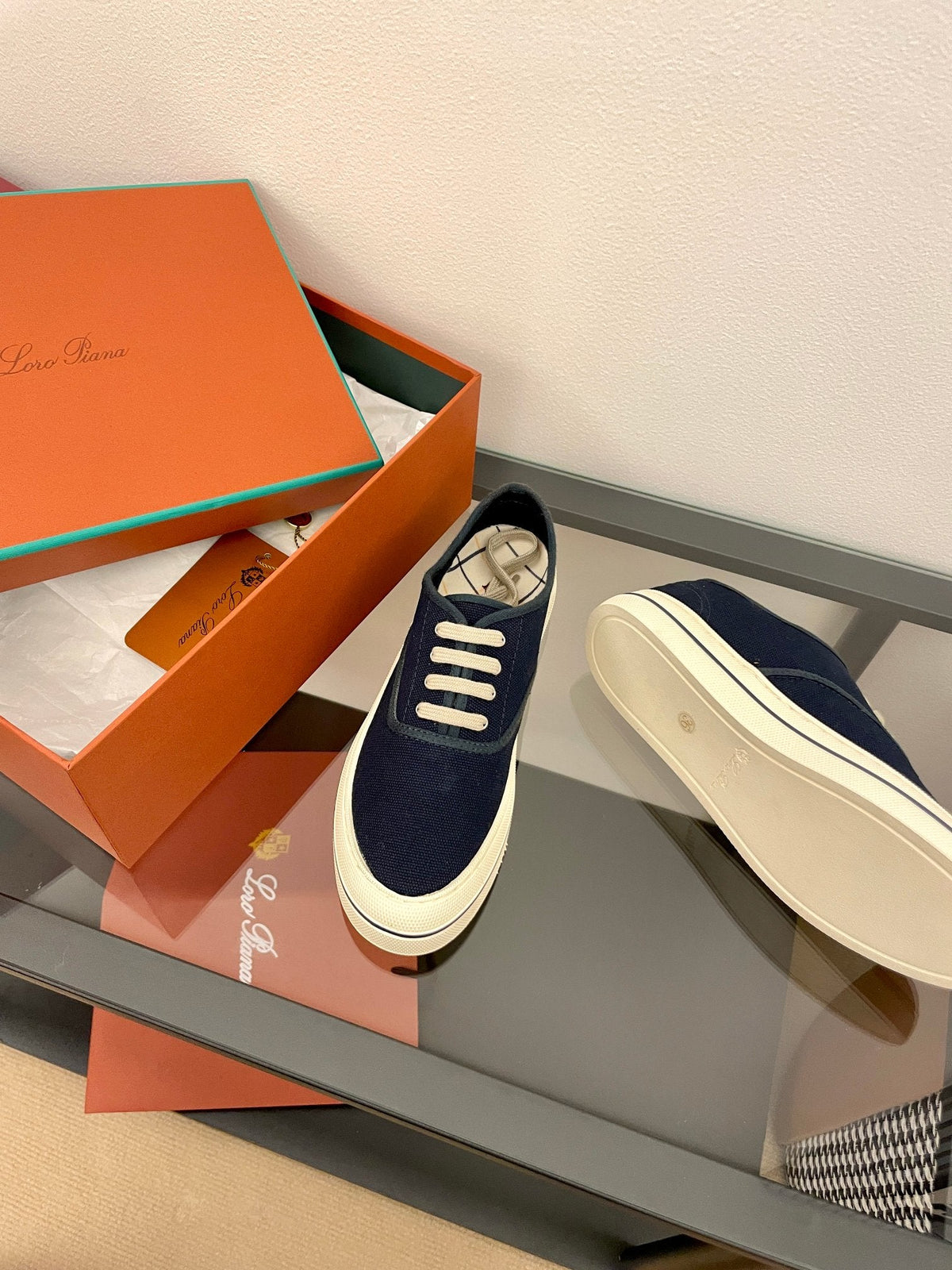 LP Nantucket Walk Sneaker Dark Blue Cotton 723199