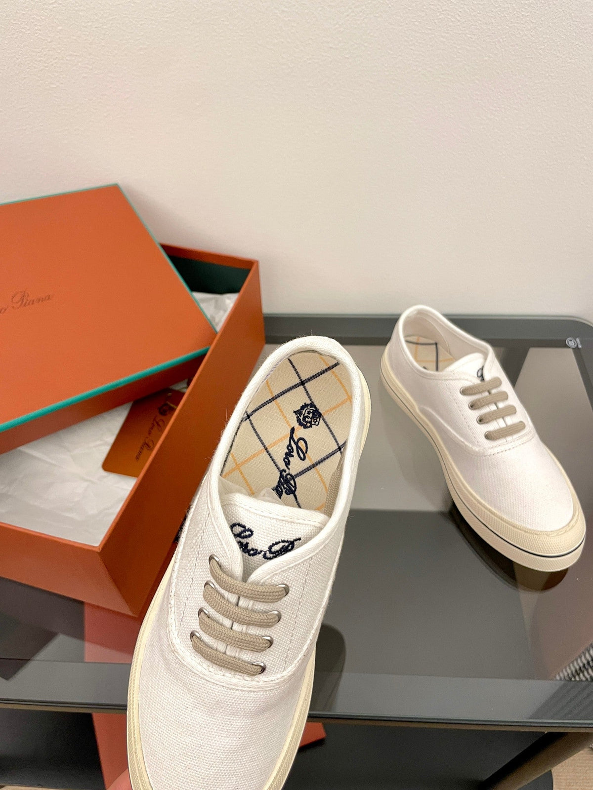 LP Nantucket Walk Sneaker Ivory Cotton 723200
