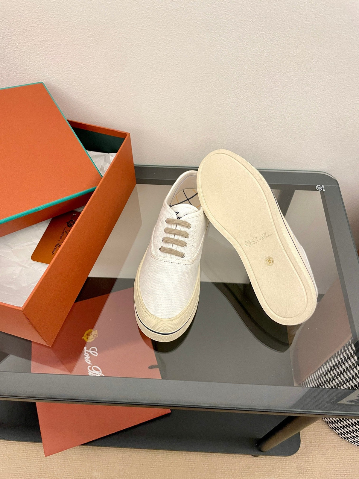 LP Nantucket Walk Sneaker Ivory Cotton 723200