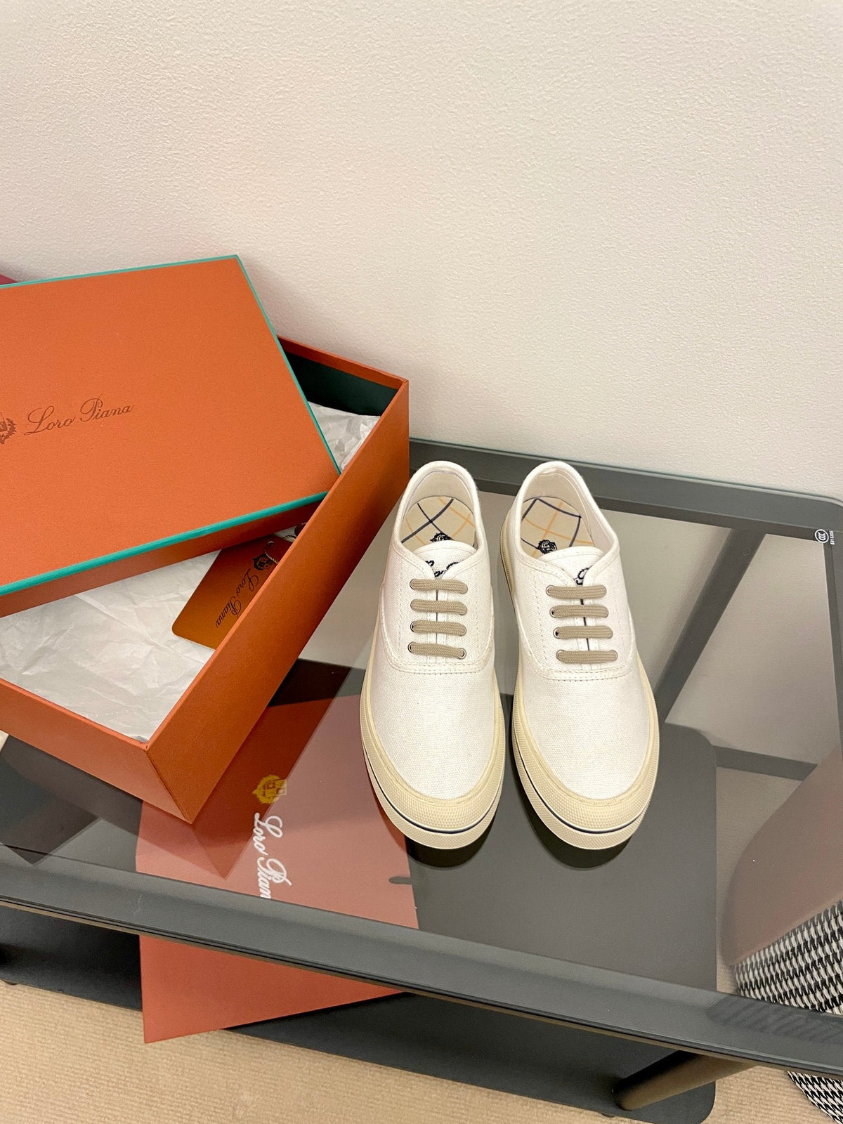 LP Nantucket Walk Sneaker Ivory Cotton 723200