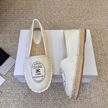 Celine Maison Espadrilles Ecru Canvas 835904