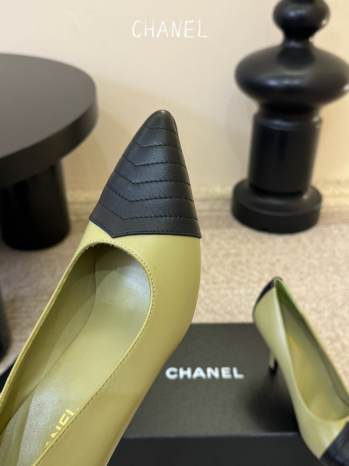 CC 26ss Pump Black Olive Lambskin 835698