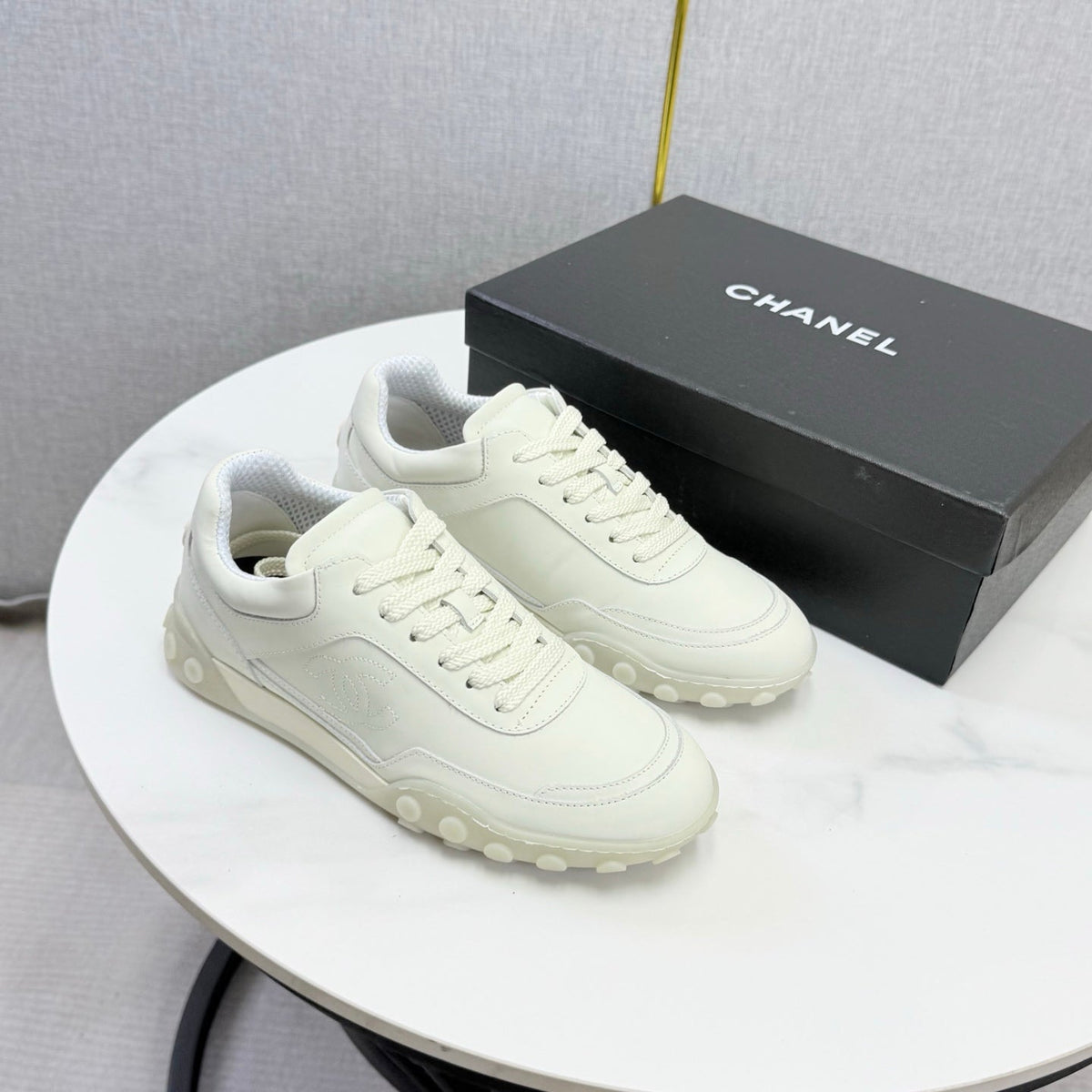 CC 26s Casual Sneakers White Calfskin 972886