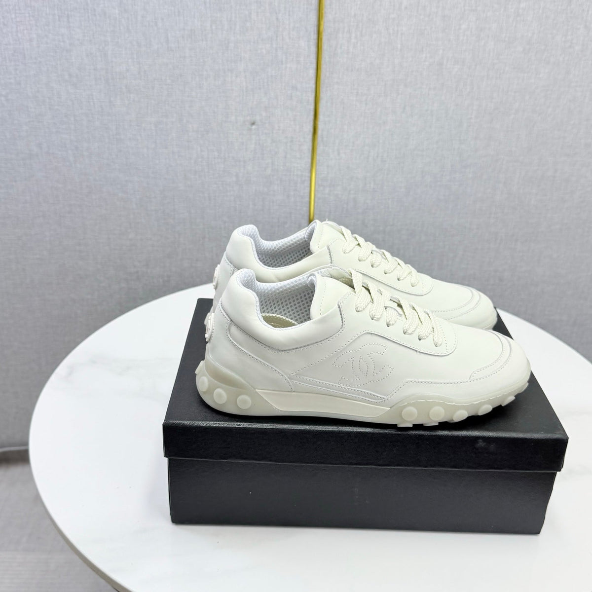 CC 26s Casual Sneakers White Calfskin 972886