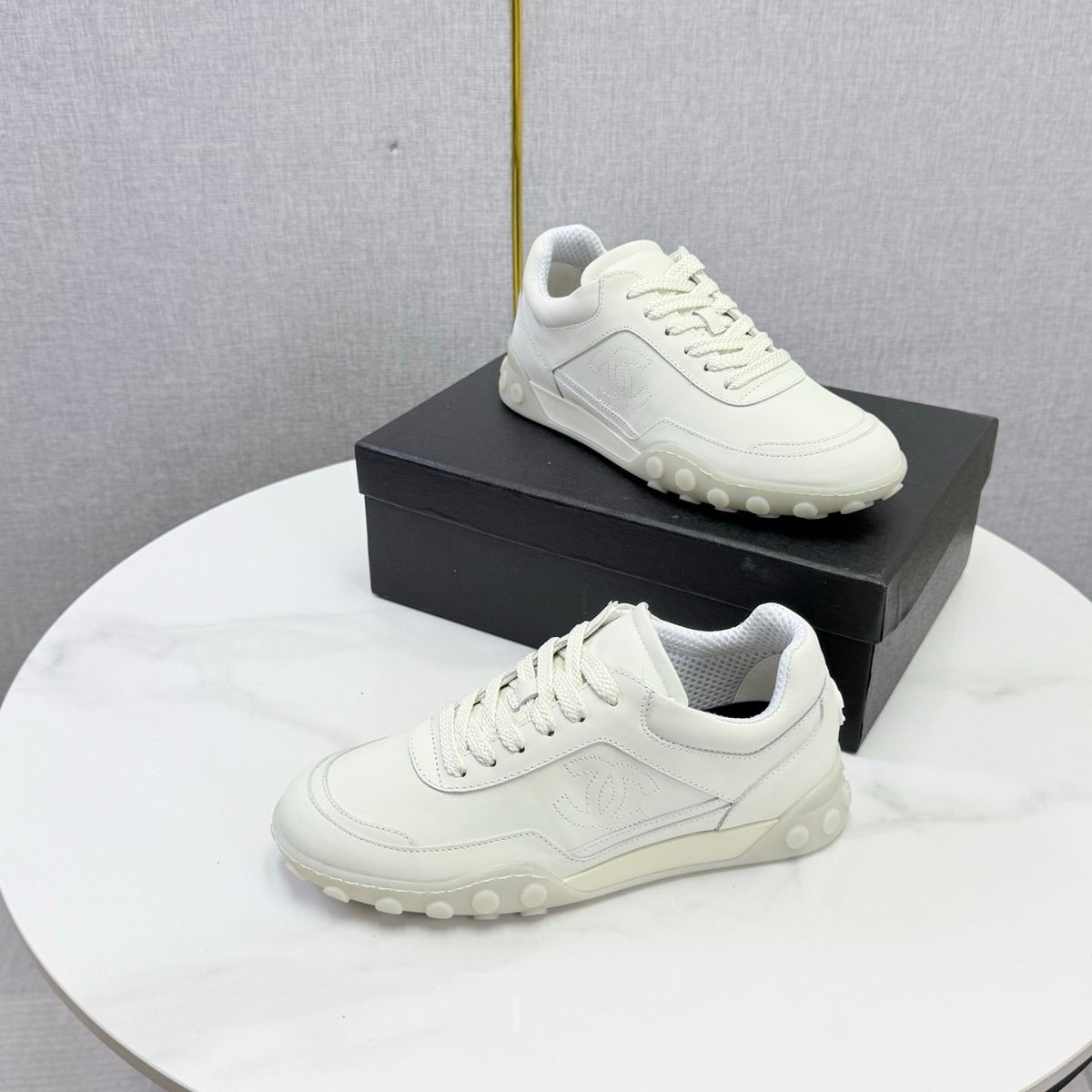 CC 26s Casual Sneakers White Calfskin 972886