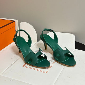 HM Holy Sandal Teal Green Cowhide 835001