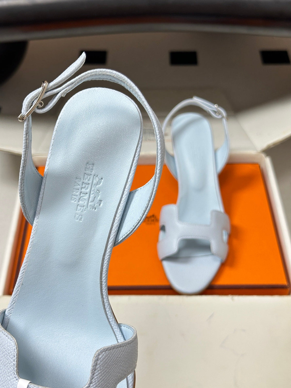 HM Holy Sandal Light Blue Cowhide 835003