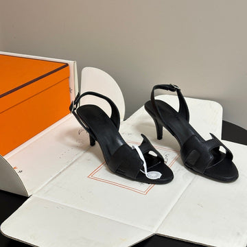 HM Holy Sandal Black Glossy Cowhide 835006