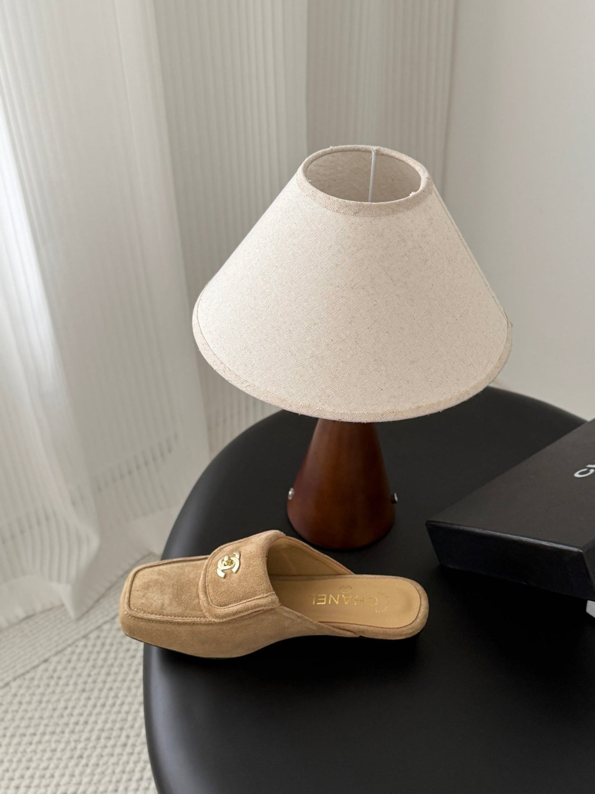 CC Half-Slippers Flat Khahi Suede 717810