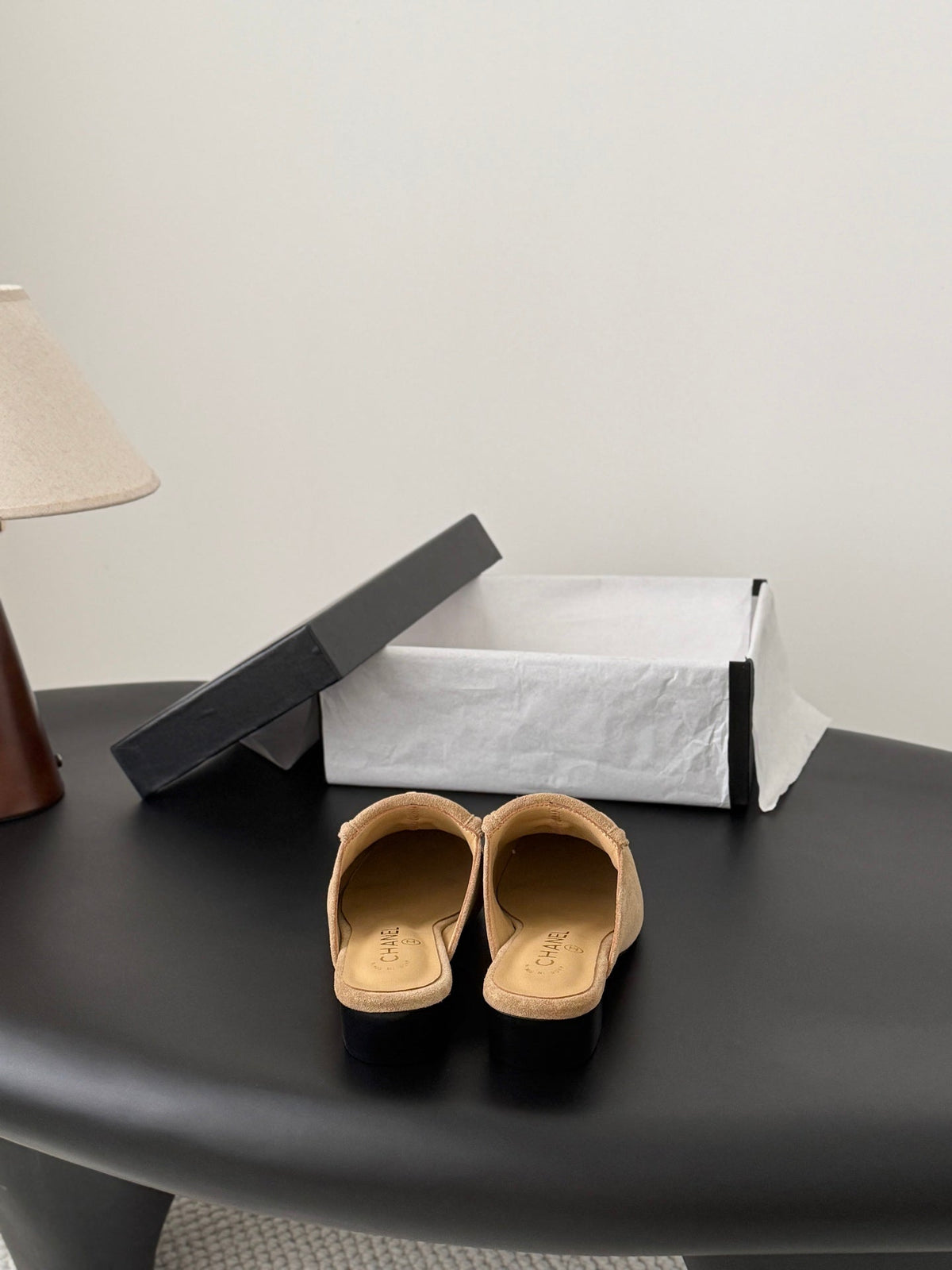 CC Half-Slippers Flat Khahi Suede 717810