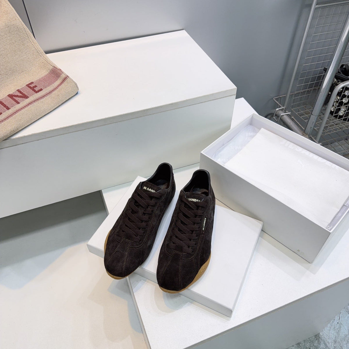 Puma X Jil Sander K-Street Sneakers Coffee Suede 842870